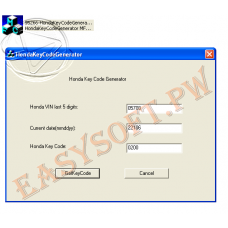 Honda Key Code Generator