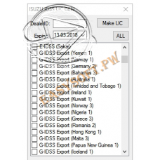 Isuzu E-IDSS and G-IDSS Keygen