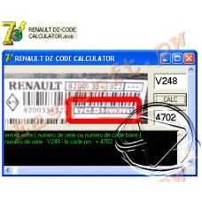 Renault DZ Radio Code Calculator