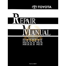 Toyota Forklift 7FG 7FD 7FGK 7FGJ 7FDK 7FDJ Repair Manual CE034-1